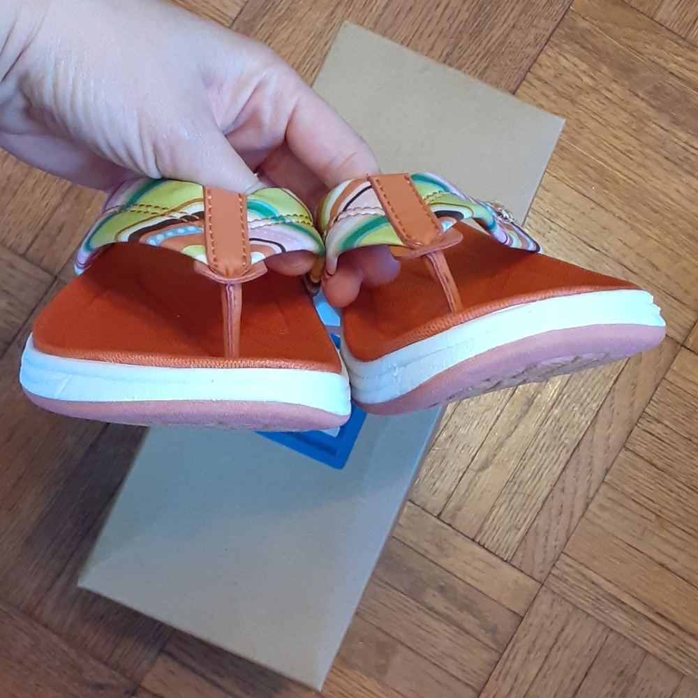 New Keds 8M Thong Sandals striped WF17081 - Picture 2 of 8